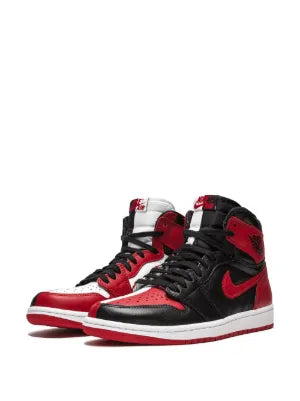 Jordan Retro 1 High Banned Bred toe semi ua