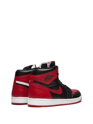 Jordan Retro 1 High Banned Bred toe semi ua