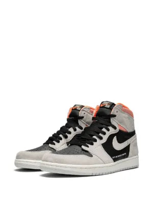 jordan retro 1 high og GREY HYPER CRIMSON semi ua