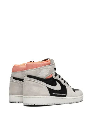 jordan retro 1 high og GREY HYPER CRIMSON semi ua