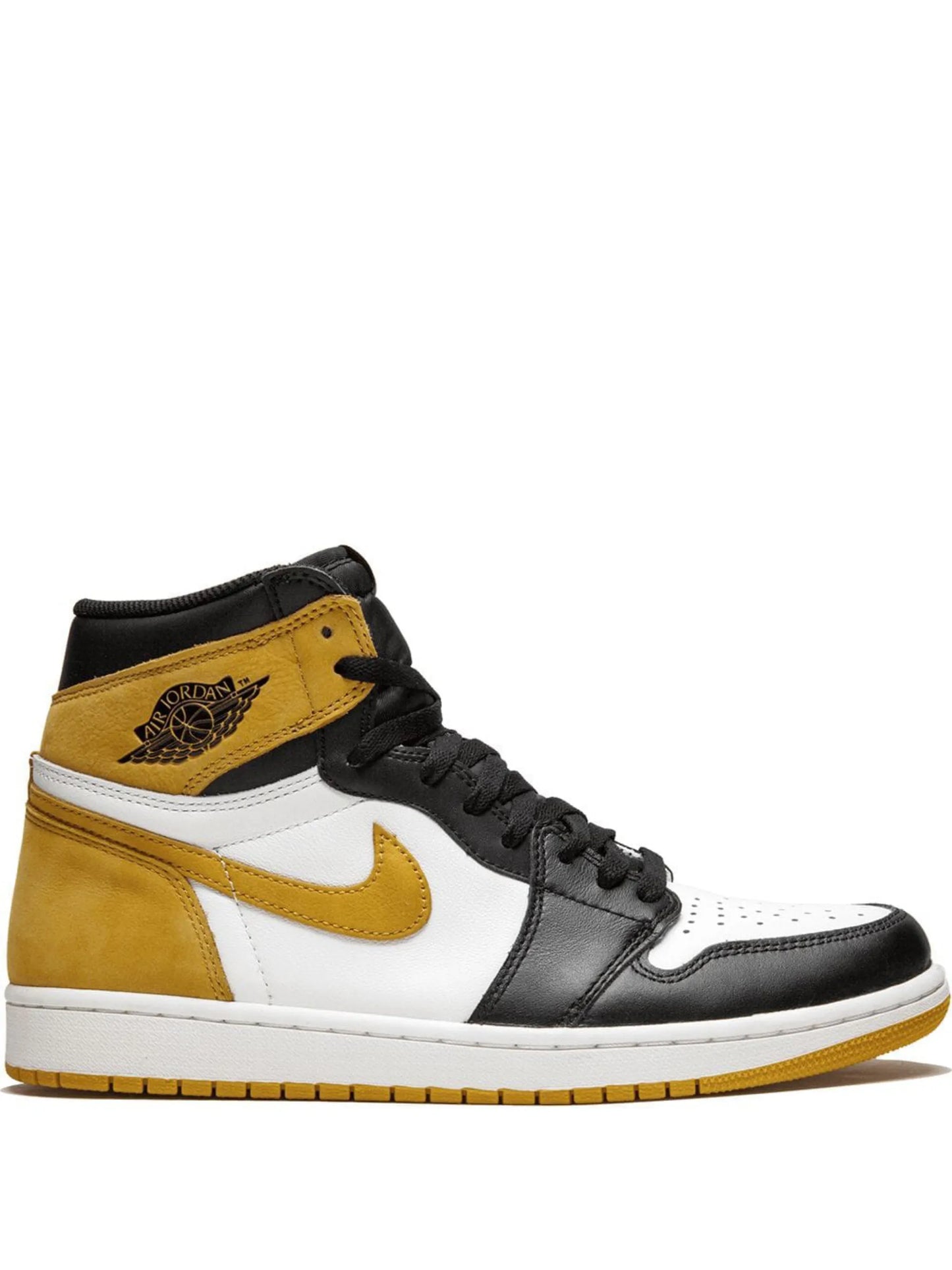 Nikee Air Jordan 1 High Retro OG Yellow Ocher Black Semi Ua