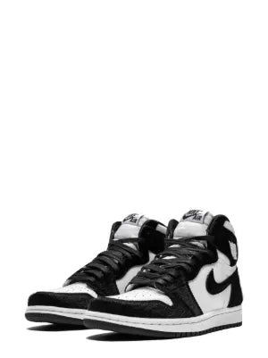 Air Jordan Retro 1 Black White Semi Ua hena