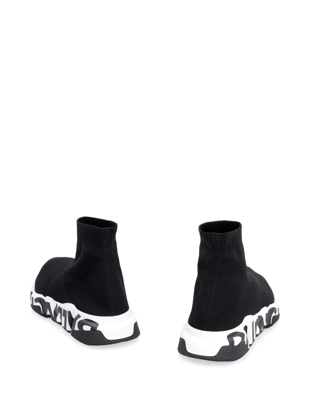 Balenciag_aa Speed trainer graffiti black white