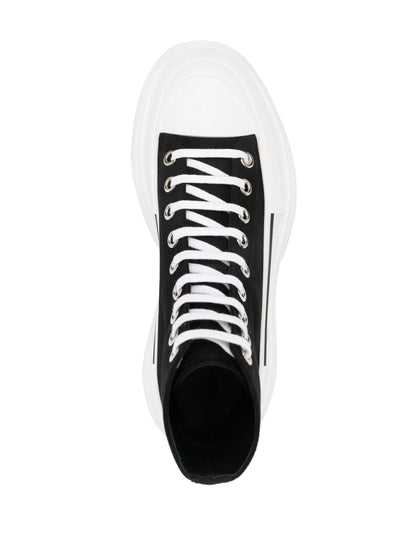 Alexander McQueen Tread Slick High Black White