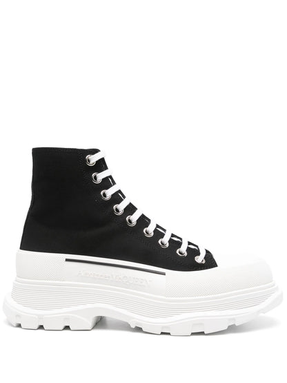 Alexander McQueen Tread Slick High Black White