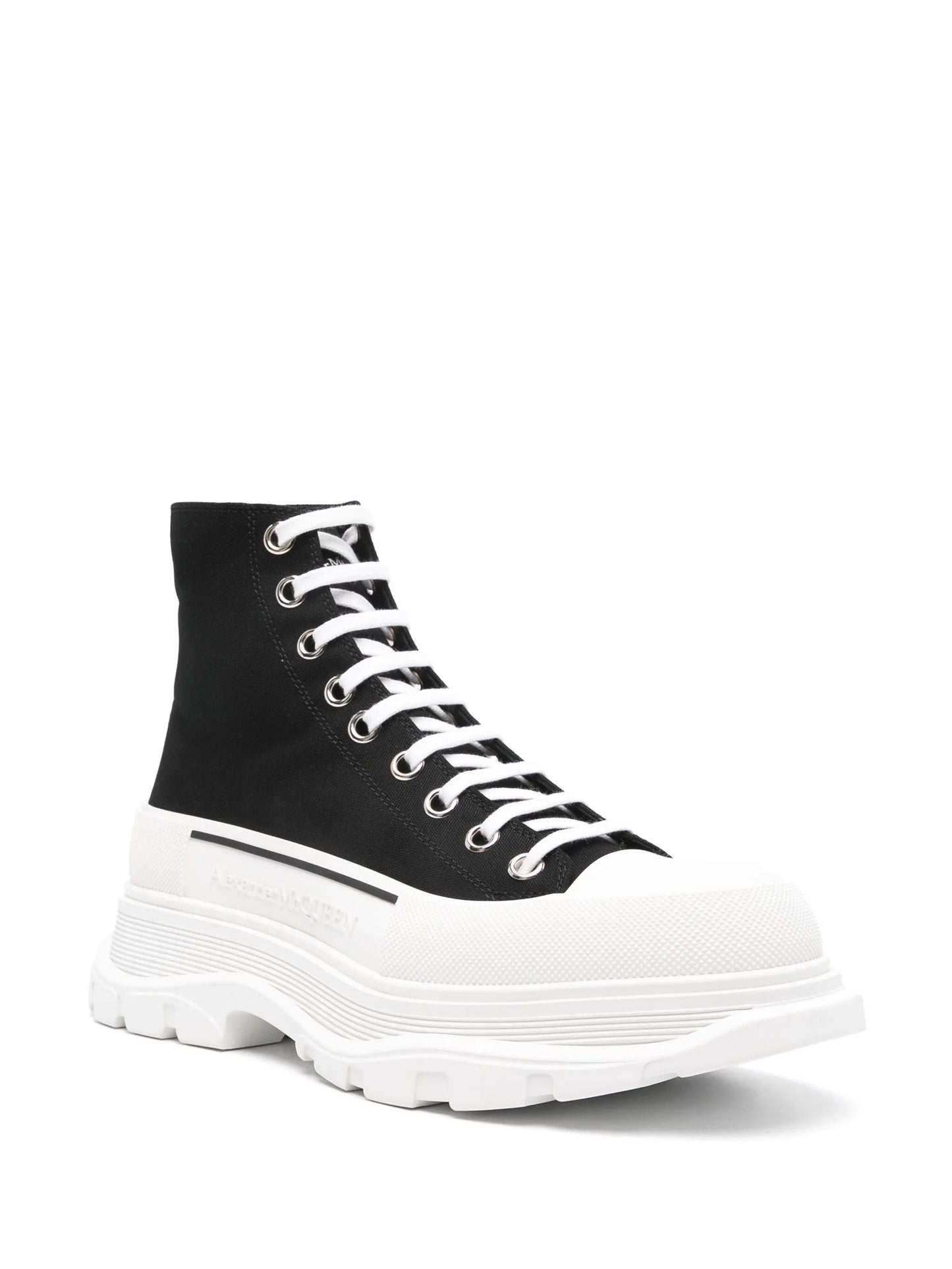Alexander McQueen Tread Slick High Black White