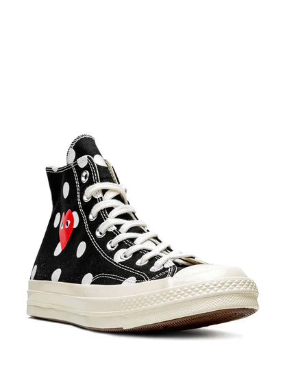 all star comme des gar ons play x chuck 70 high top sneakers Sale