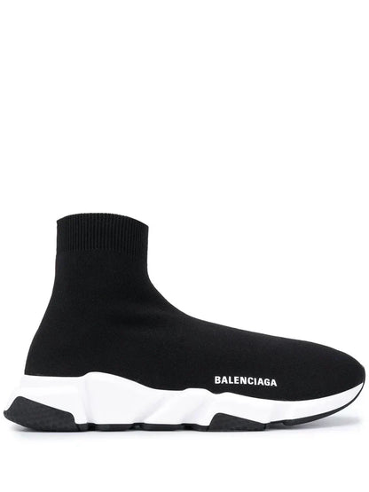 BALENCIAGA SPEED TRAINER BLACK WHITE