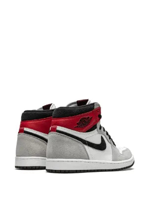 jordan retro 1 high SMOKE GREY RED suede quality semi ua