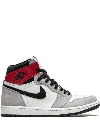 jordan retro 1 high SMOKE GREY RED suede quality semi ua