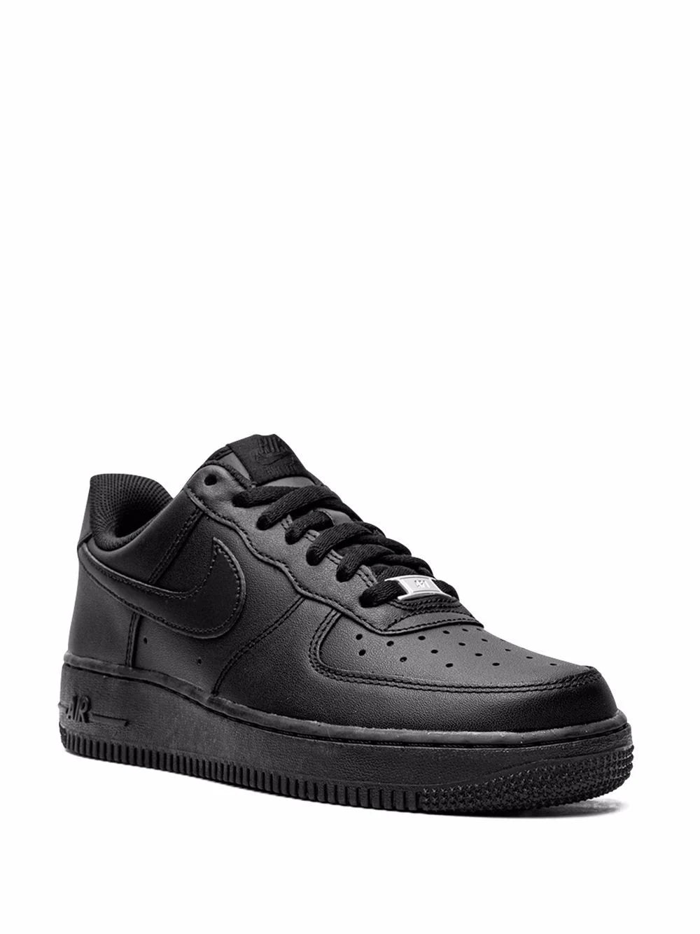 Nike Airforce 1 Pure Leather Triple Black for her