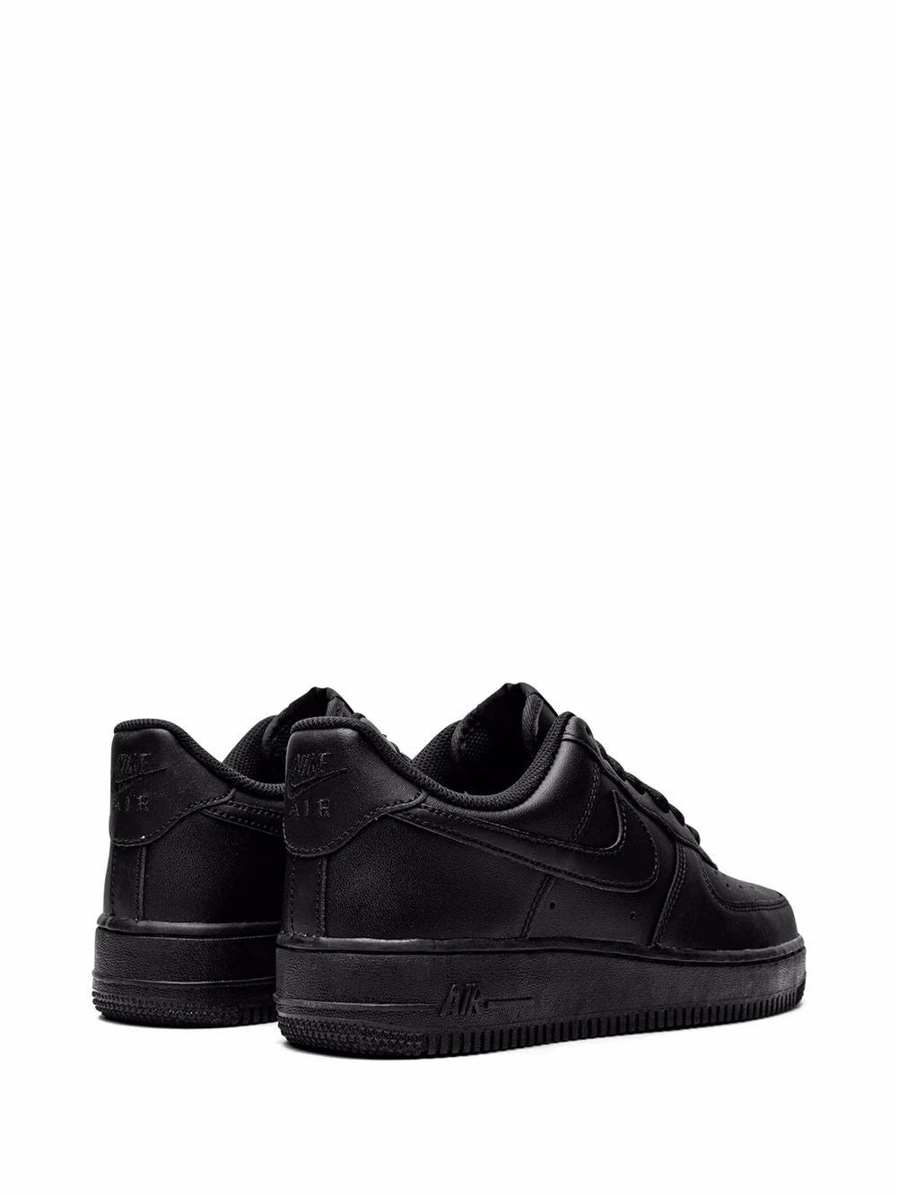 Nike Airforce 1 Pure Leather Triple Black for her