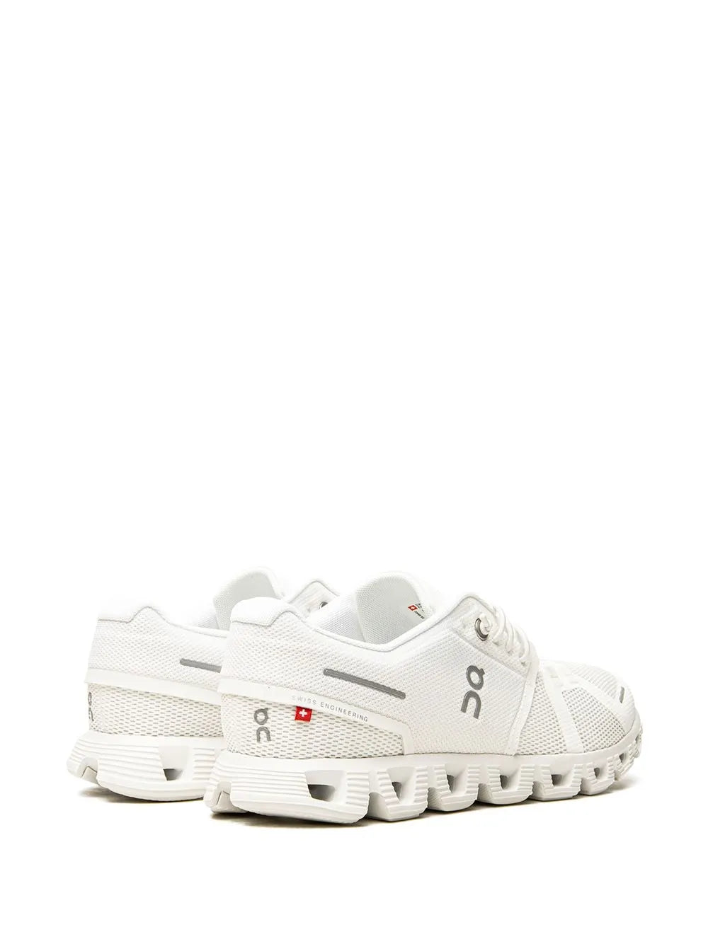 On Cloud Running 5 All White Shoes