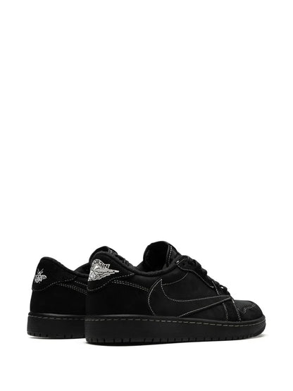 wmn Travis Scott x Air Jordan 1 Low OG Black Phantom With Same Full Kit S Show In Image same Packing