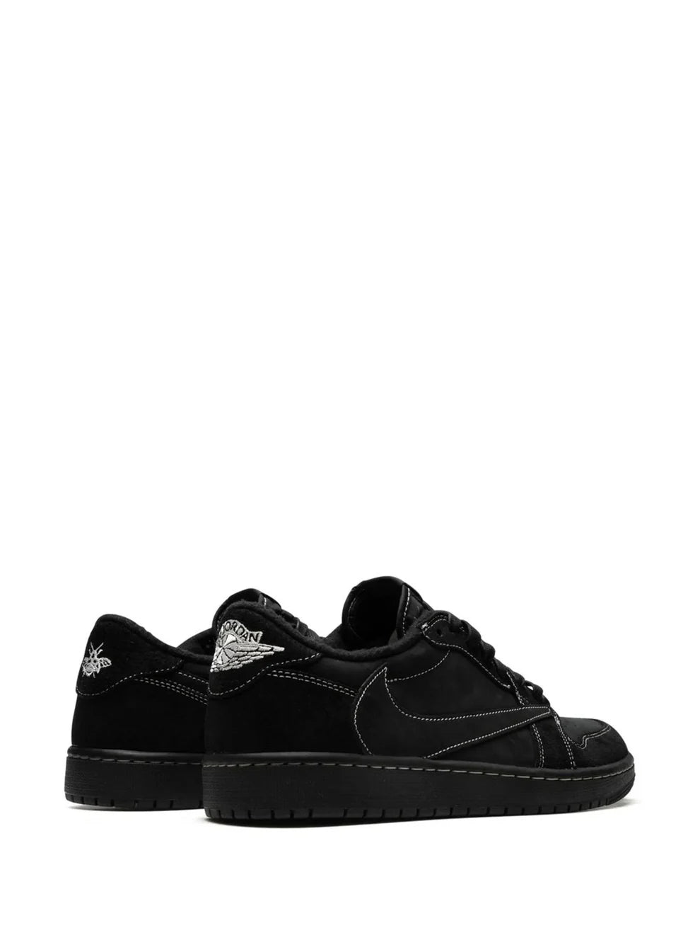 Travis Scott x Air Jordan 1 Low OG Black Phantom With Same Full Kit S Show In Image same Packing
