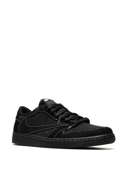 wmn Travis Scott x Air Jordan 1 Low OG Black Phantom With Same Full Kit S Show In Image same Packing