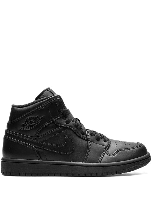 Nik_e Air Jordan 1 Mid Triple Black Fix