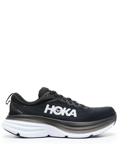 Hoka Bondi 8 Black White