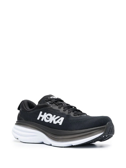 Hoka Bondi 8 Black White