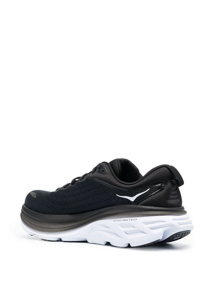 Hoka Bondi 8 Black White