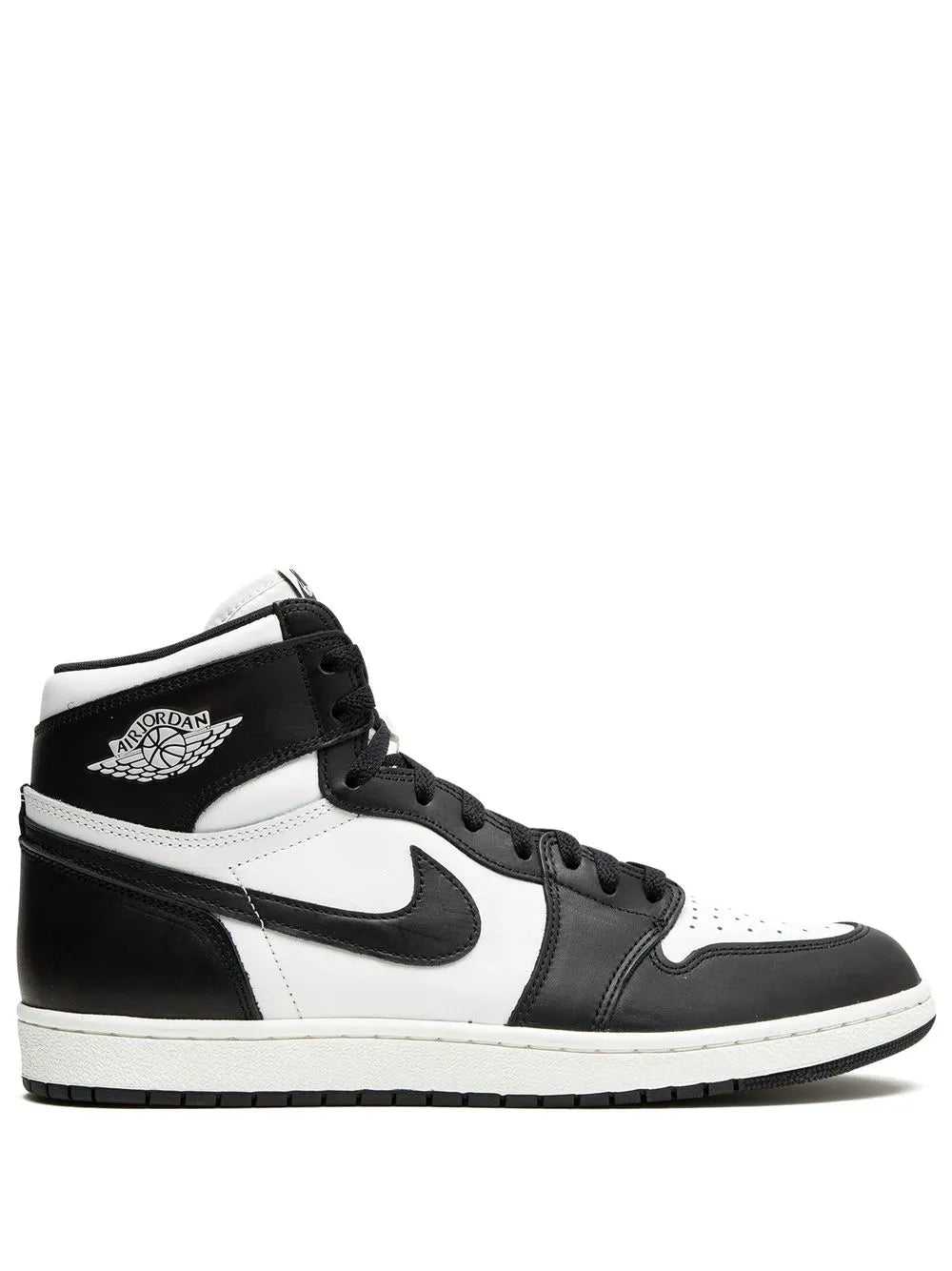 Nikee Jordan Retro 1 High Panda Black White Surplus Semi UA Leather Shine