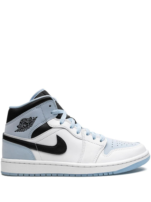 jordan retro 1 mid WHITE ICE BLUE