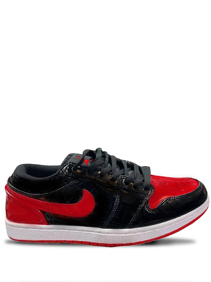 NIKE AIR JORDAN 1 LOW PATENT BRED