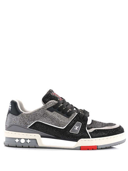 LOUIS VUITTION TRAINER CRYSTAL BLACK RED