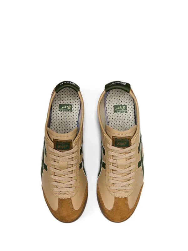 Onitsukaa Tiger MEXICO 66 Beige Grass Green 1st Leather Quality Fix