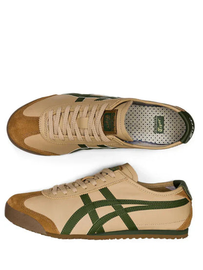 Onitsukaa Tiger MEXICO 66 Beige Grass Green 1st Leather Quality Fix
