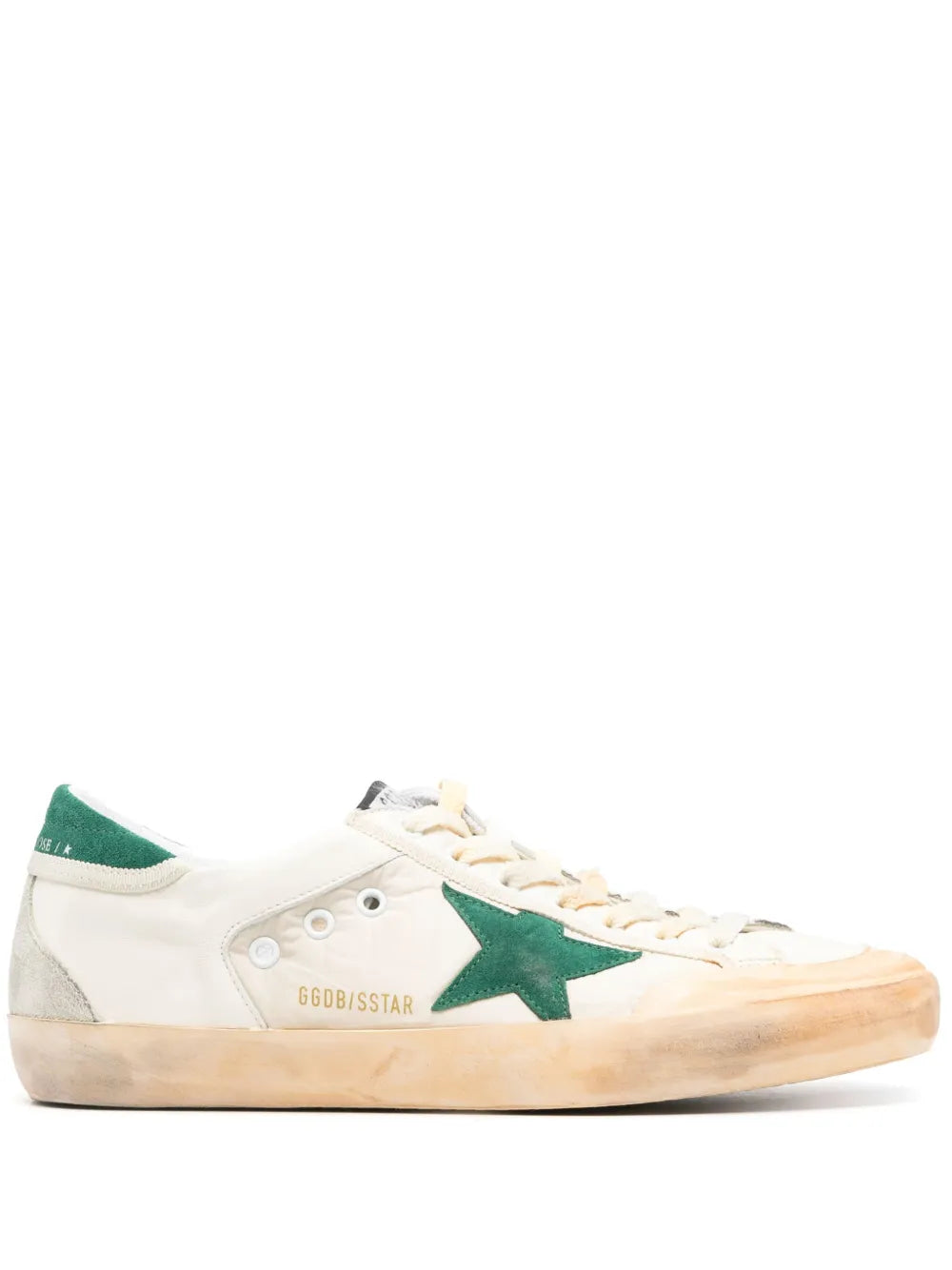 GOLDEN GOOSE BALLSTAR WHITE GREEN