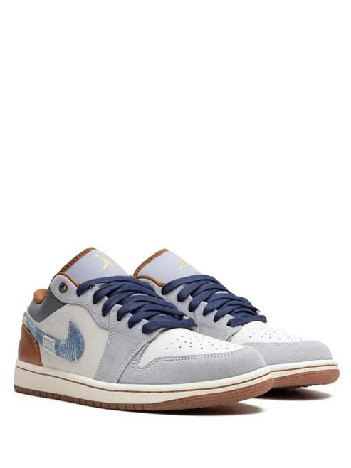 Nike Air Jordan 1 Low SE REPAIRED DENIM SWOOSH