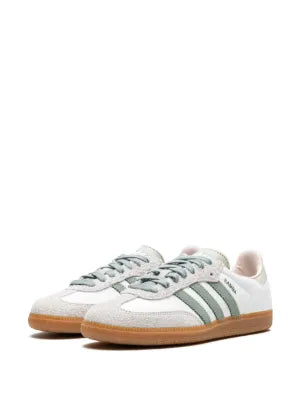 Adida.s Samba Silver Green Suede Fix