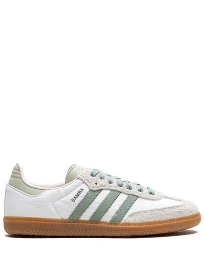 Adida.s Samba Silver Green Suede Fix