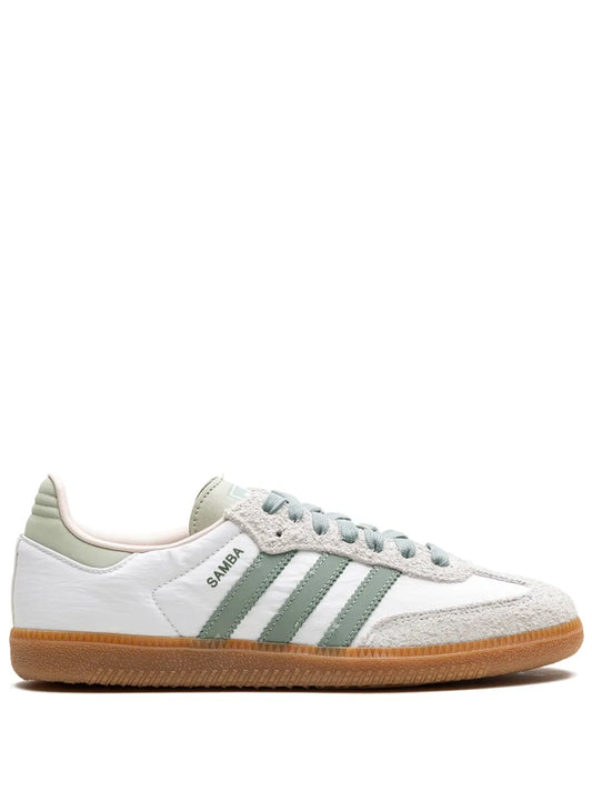 Adida.s Samba Silver Green Suede Fix