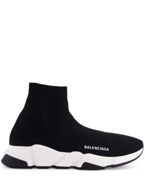 balenciagaa speed trainer BLACK WHITE