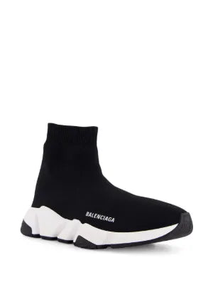 balenciagaa speed trainer BLACK WHITE