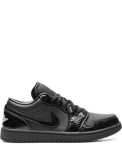Nikee Air jordan retro 1 Low Black croc