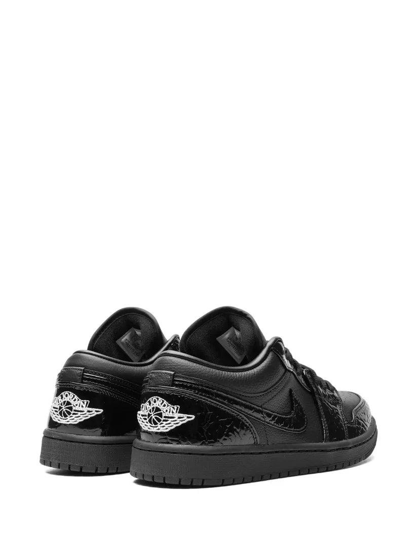 Nikee Air jordan retro 1 Low Black croc