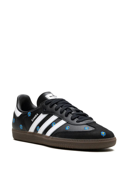 Adidass Originals Samba OG Sneakers Light Blue Floral Core Black