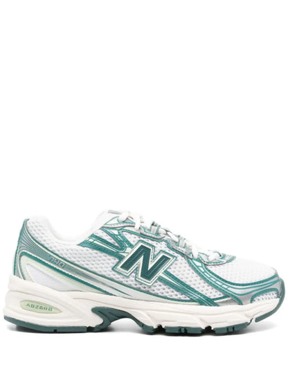New Balancee 740 Trainers White Marsh Green Casual Shoes