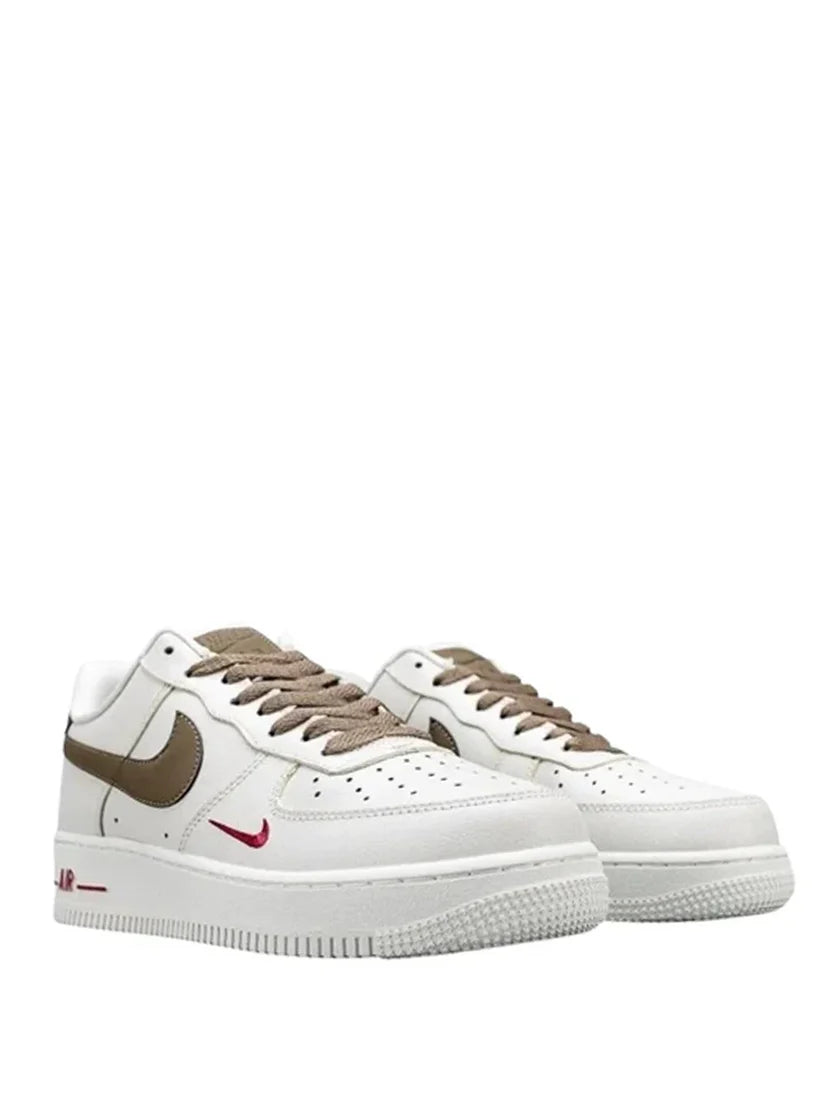 Nik_e airforce 1 mini red swoosh coffee milk womens fix
