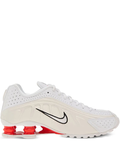nikee Shox R4 White Red Phantom
