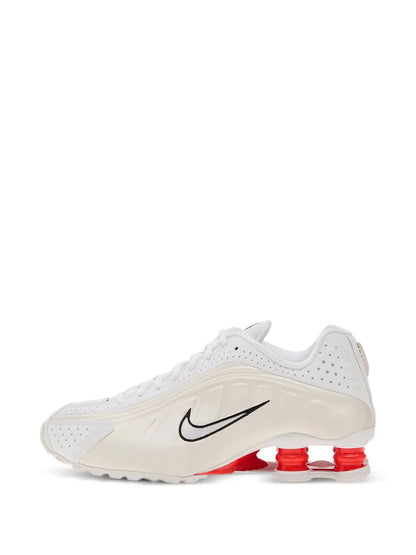 nikee Shox R4 White Red Phantom