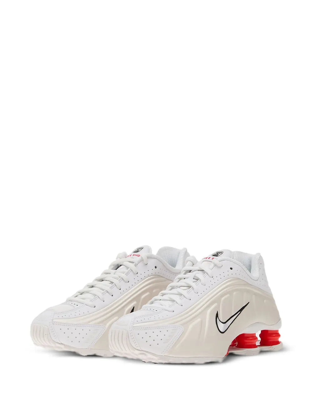 nikee Shox R4 White Red Phantom
