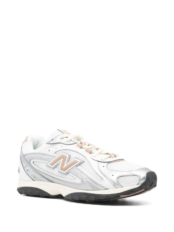 Newbalance 204L silver metallic white and brown