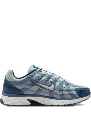 Nikkee P-6000 SE worn blue denim Low-Top Lace-Up