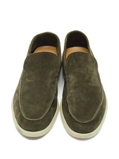 LORO PIANA SUMMER WALKS LOAFER SUEDE GREEN 300