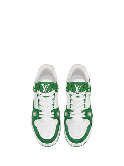 Louis Vuitton Lv Trainer Monogram Green