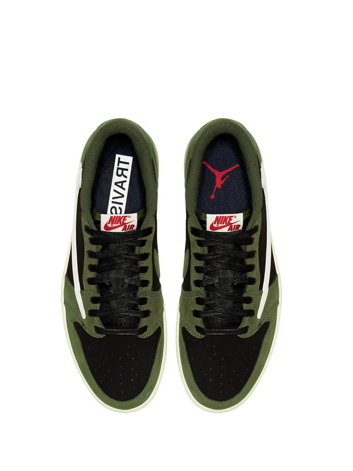 AIR JORDAN 1 LOW TRAVIS SCOTT OLIVE BLACK